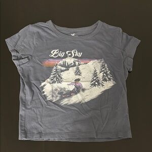 Big Sky Teens Graphic T-Shirt - Gray